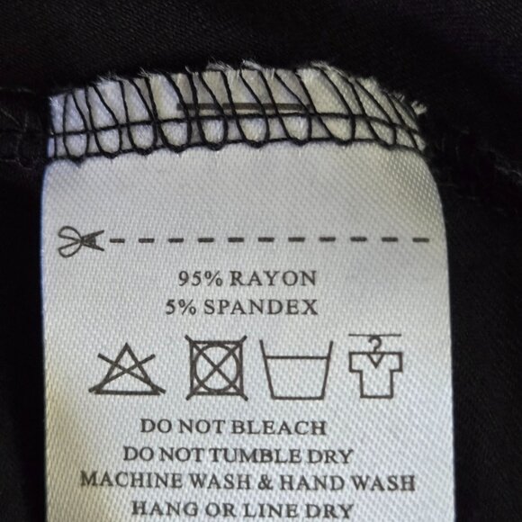 New Black Long Sleeve Flowy Casual Top – Size 1XL - Picture 6 of 7